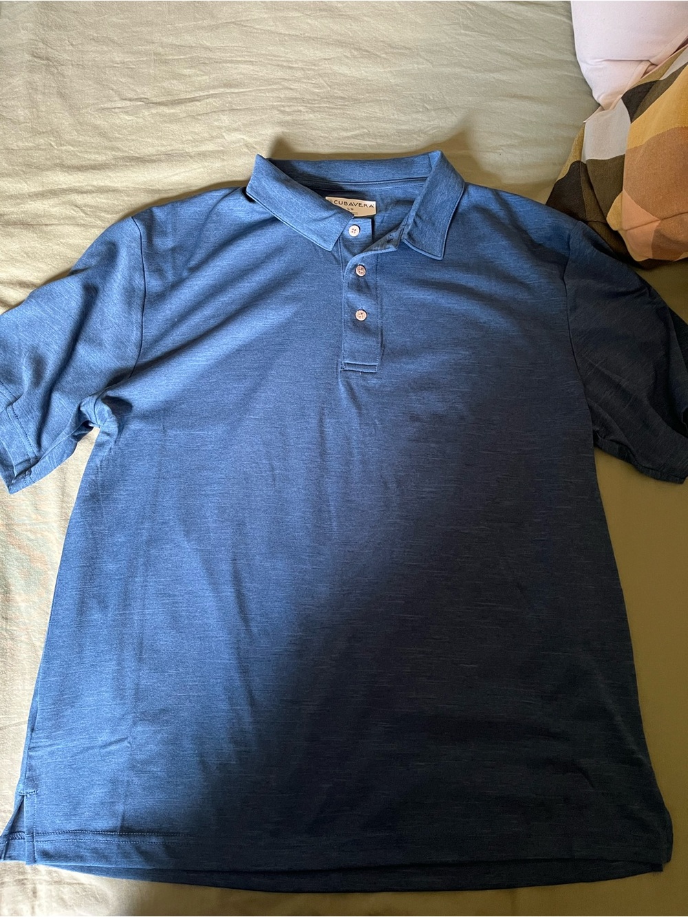 Cubavera Navy Blue Short-Sleeve Polo
